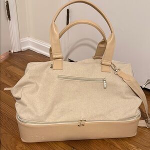Beis Cream weekender bag